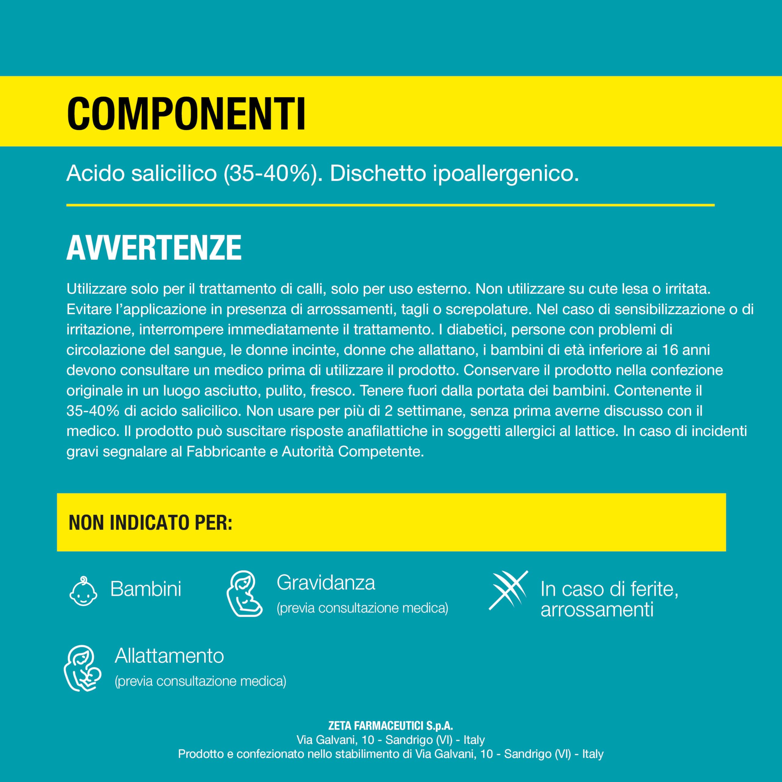 Zetafoot Cerotti Paracalli + Dischetti Callifughi, Protezione e Trattamento dei Calli, Morbidi e Ipoallergenici, Confezione DM