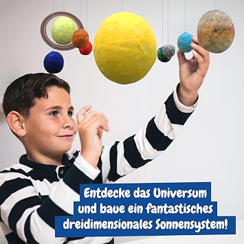 Science4you Solar System 3D NASA Glow in the Dark - Build Your Own Solar System Planets and Make a Spatial Craft Experience with this Model Kit for Children 8 9 10 11+