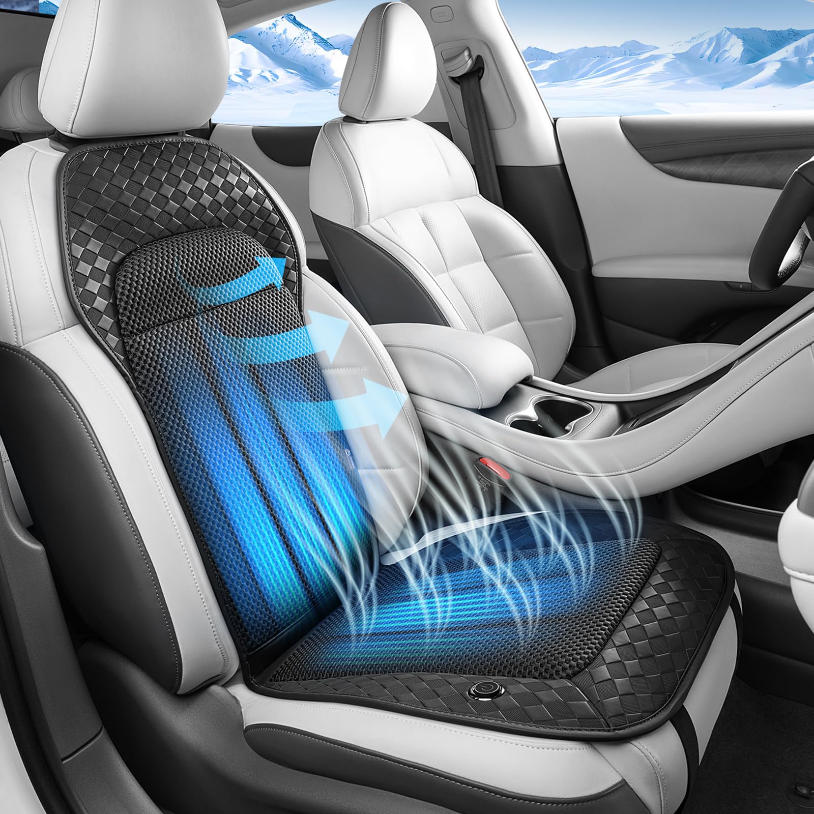 Coverado 8-Turbo Fan Cooling Car Seat Cover