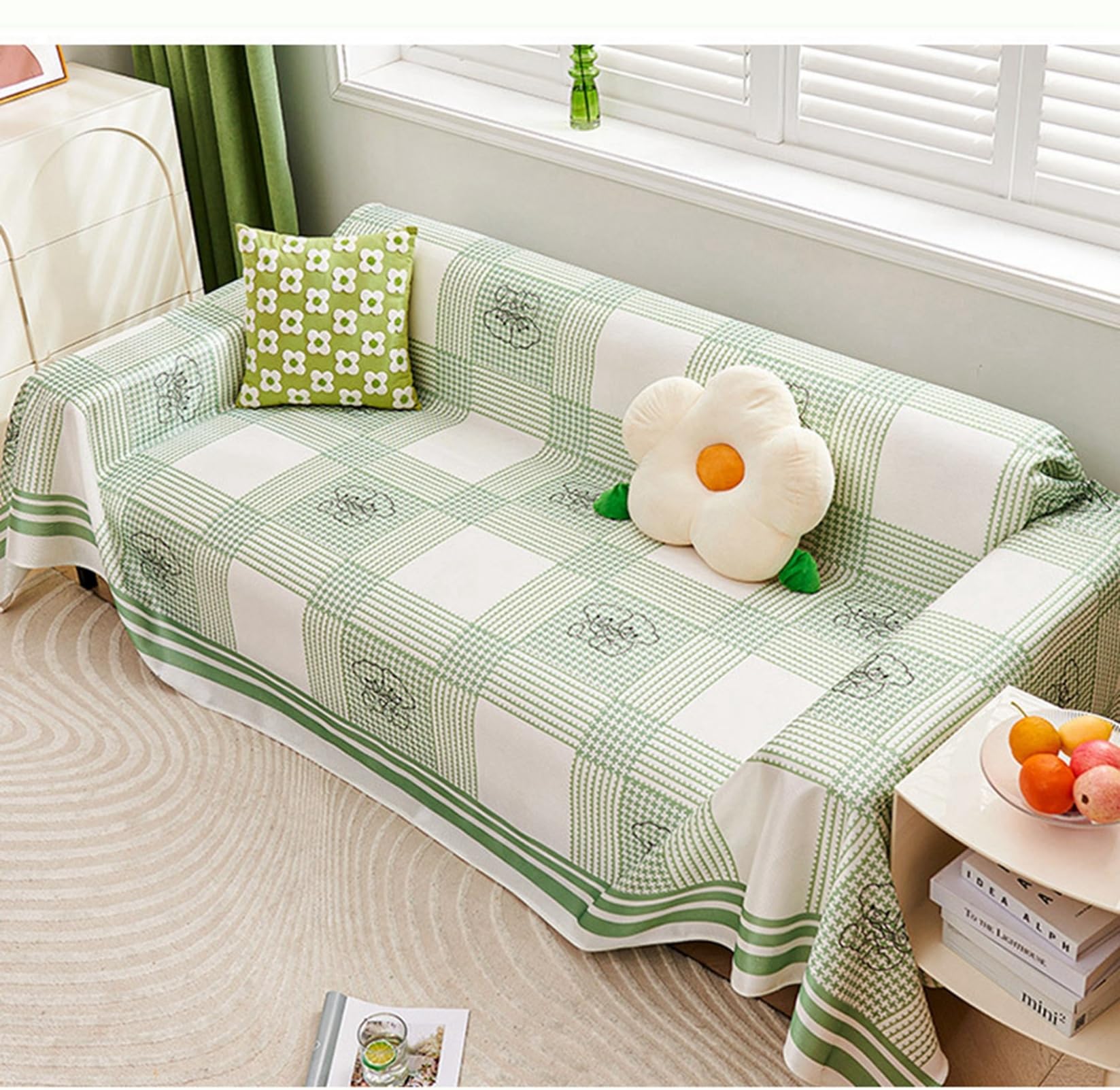 花柄シルク風座布団4枚