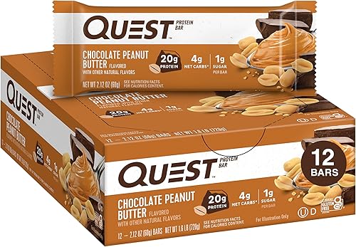 Vista 61 de Quest Nutrition - Alto contenido en proteínas, bajo en carbohidratos, sin gluten, apto para ceto, 12