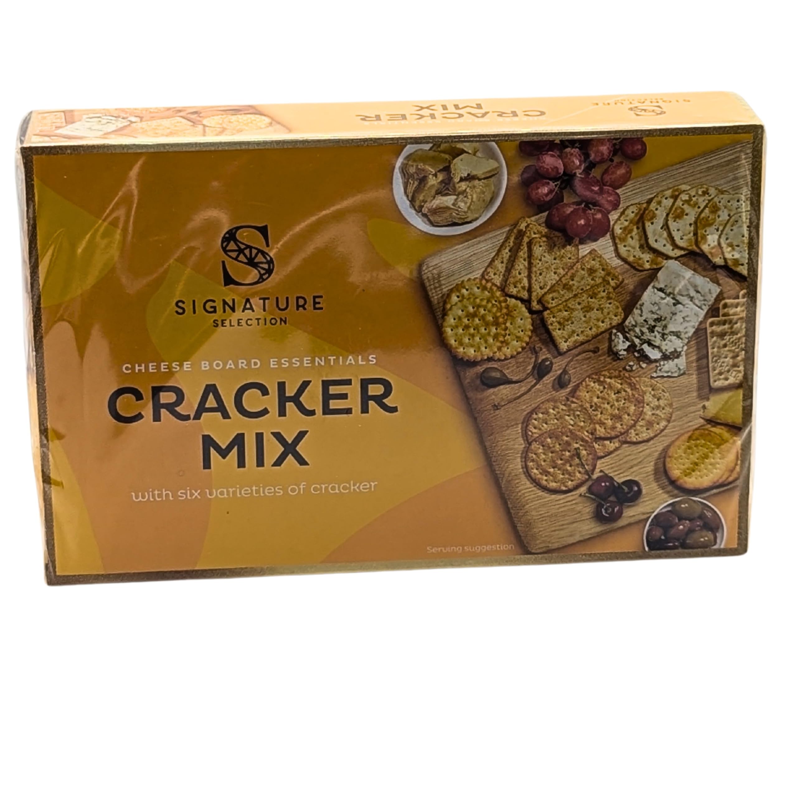 Crackers For Cheese - Biscuits For Cheese Selection 200g Box With Cream Crackers, Wholewheat Saltine, Salted Crackers, Multigrain Crackers, Wholewheat Cheese Thins, Poppy Seed Crackers