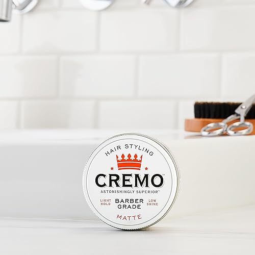 Miniatura 6 de Cremo Crema mate de alta calidad para peluquería de grado de barbero, sujeción ligera, bajo brillo, 4 onzas
