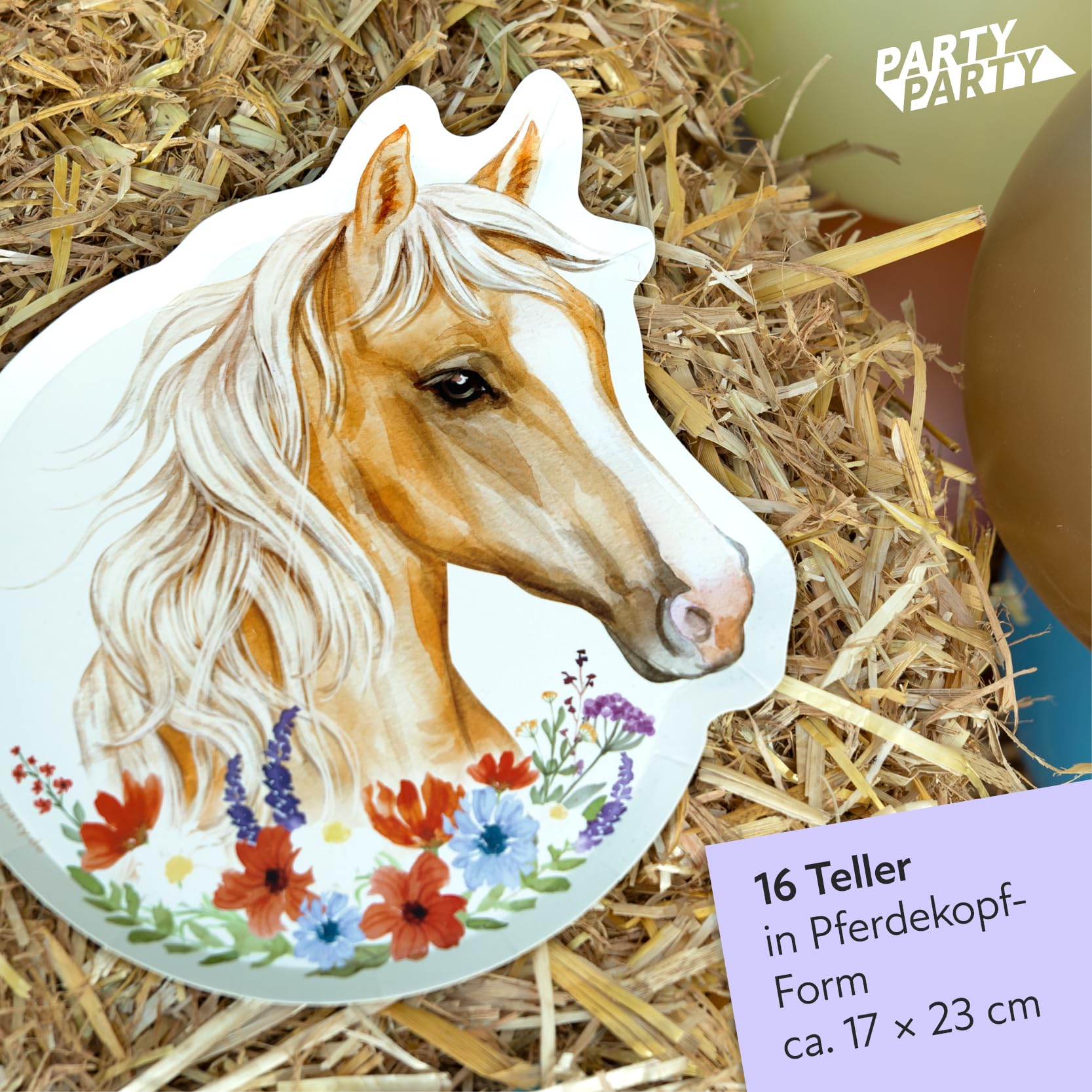 Horse Verjaardagsfeestje Set 49 Stuks, Verjaardag Servies, Feest Decoratie, Tafelkleed, Borden, Beker, Servetten, Jongens en Meisjes Verjaardagsfeestje Benodigdheden
