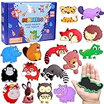 SUPINEEDO Fridge Magnet for Toddlers 1-3Kids Magnets for Fridge (16 Pcs Animals Magnet Box)