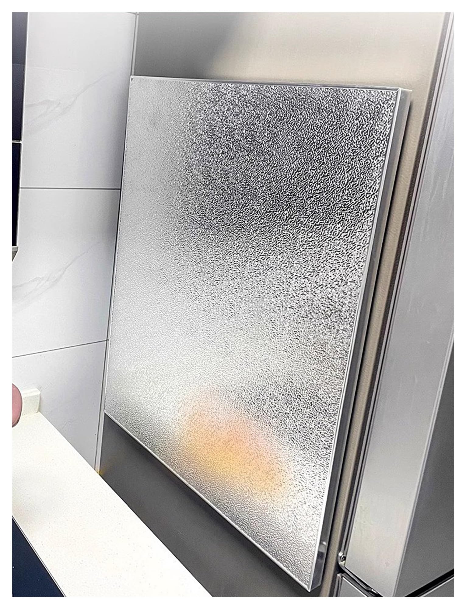 Protection anti-éclaboussures et tapis ignifuge adhésif pour cuisinière à gaz