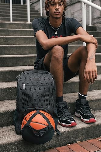 Miniatura 5 de POINT3 - Mochilas de baloncesto de la NBA con tecnología de viaje por carretera, bolsa oficial de la NBA con cordón para baloncesto, fútbol y más
