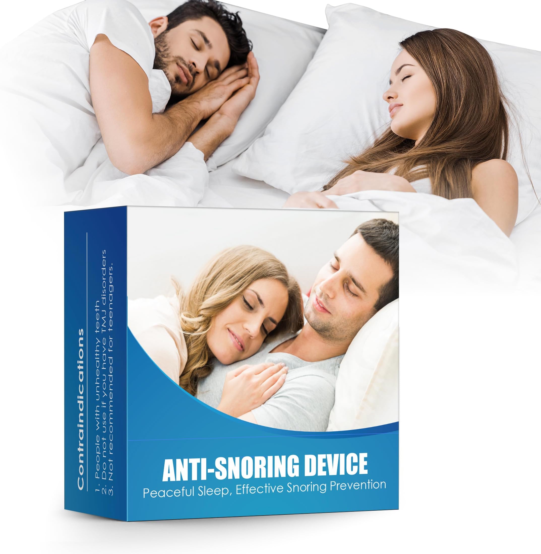 Anti Snoring Devices, Mouth Guard for Grinding Teeth at Night, Reusable Snoring Solution, Snoring Mouth Guard with Suitable Size, Anti Snoring Mouthpiece for Men & Women- G9014