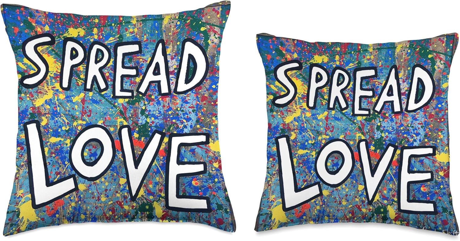 Brandon Thrift Spread Love Saying Throw Pillow