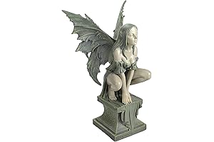 Design Toscano CL5047 Celtic Fairy's Perilous Perch Outdoor Garden Statue, Large, 19...