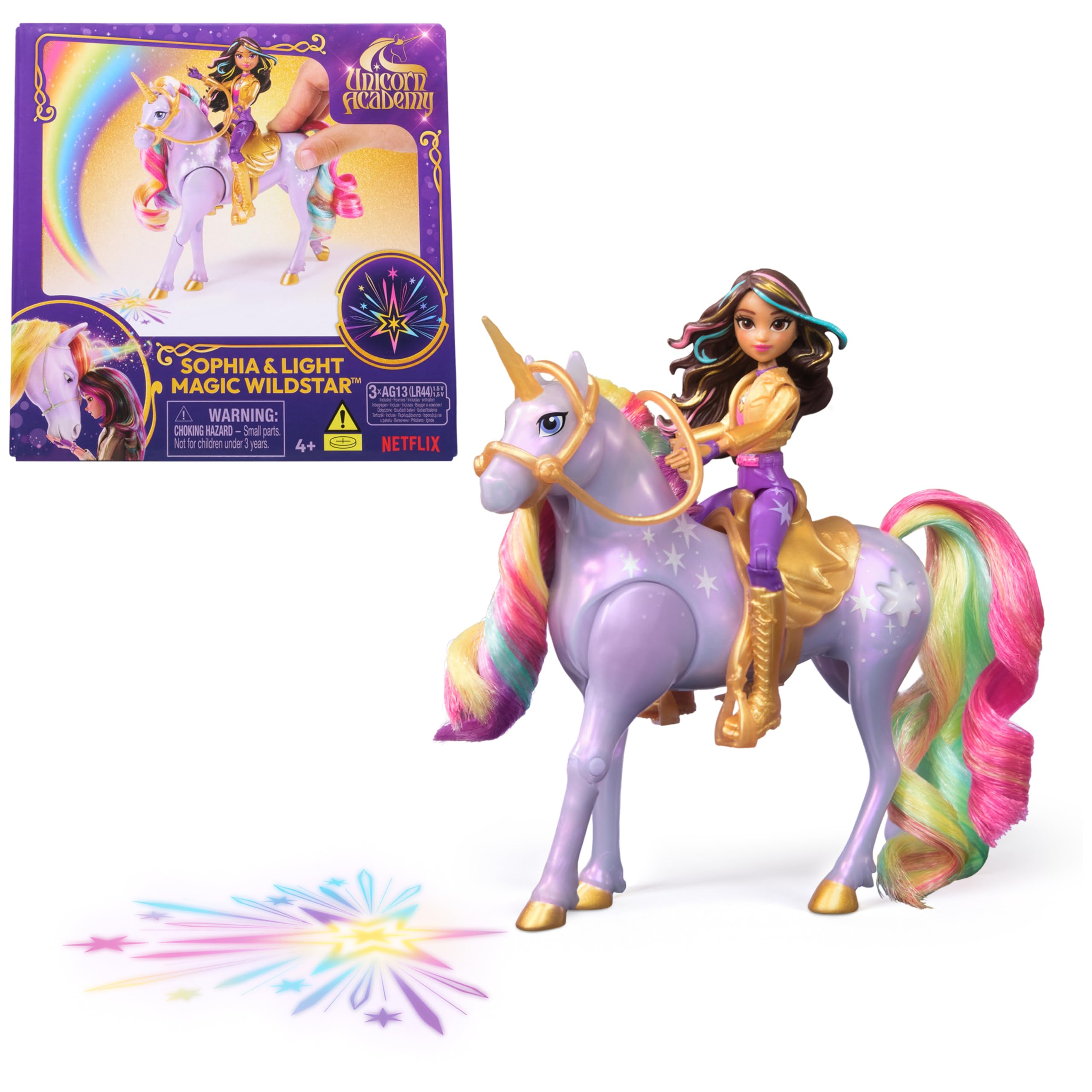 Unicorn Academy, Sophia & Light Magic Wildstar with Rainbow Light