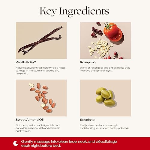 Miniatura 4 de Trilogy Crema de noche Rosapene, mezcla activa natural nutritiva y restauradora, 2.0 onzas líquidas