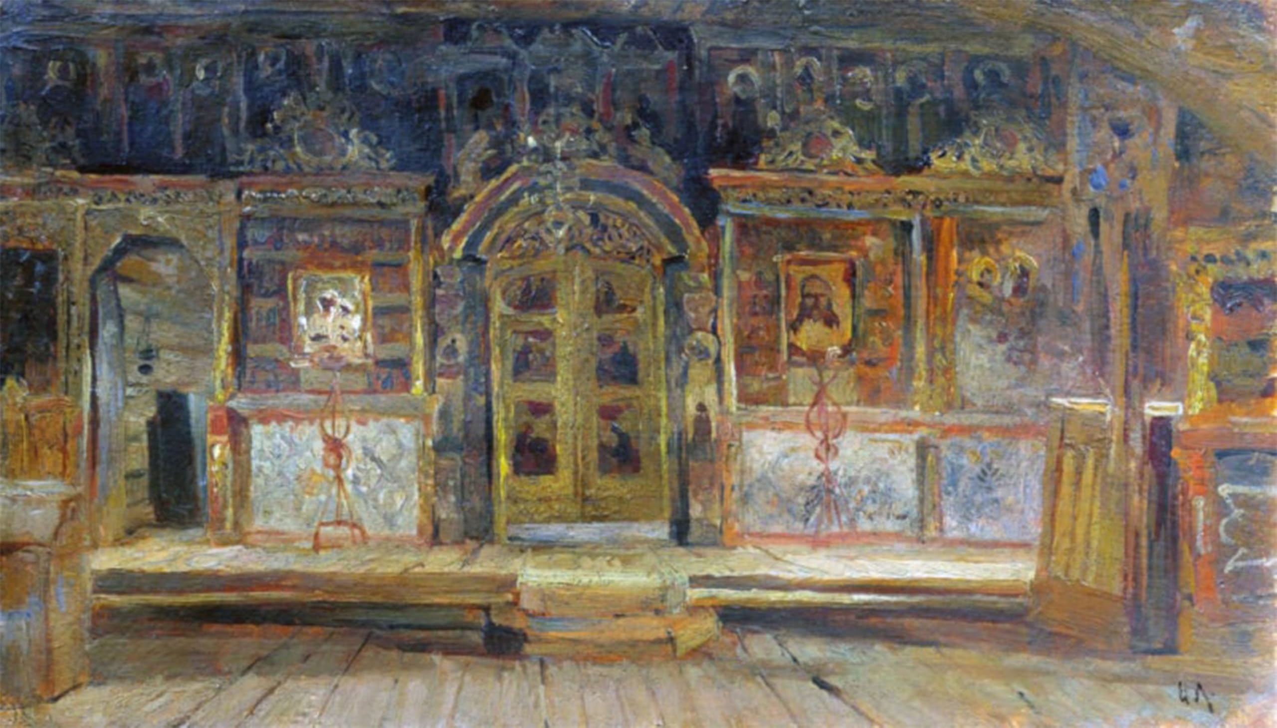 Toile Église Pierre et Paul Levitan Grand Format 60x90cm Impression Art