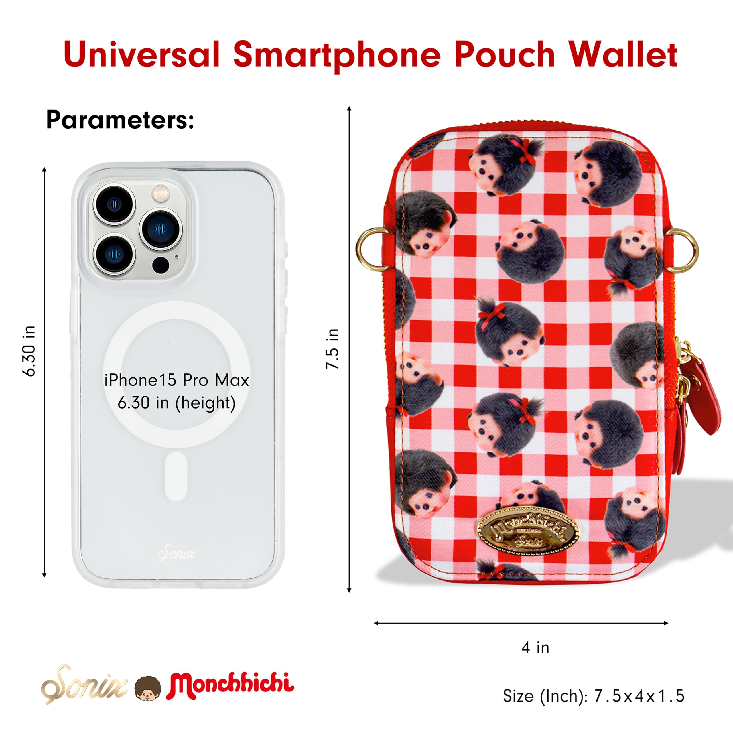 Amazon.com: Sonix x Monchhichi Phone Pouch - Universal Smartphone