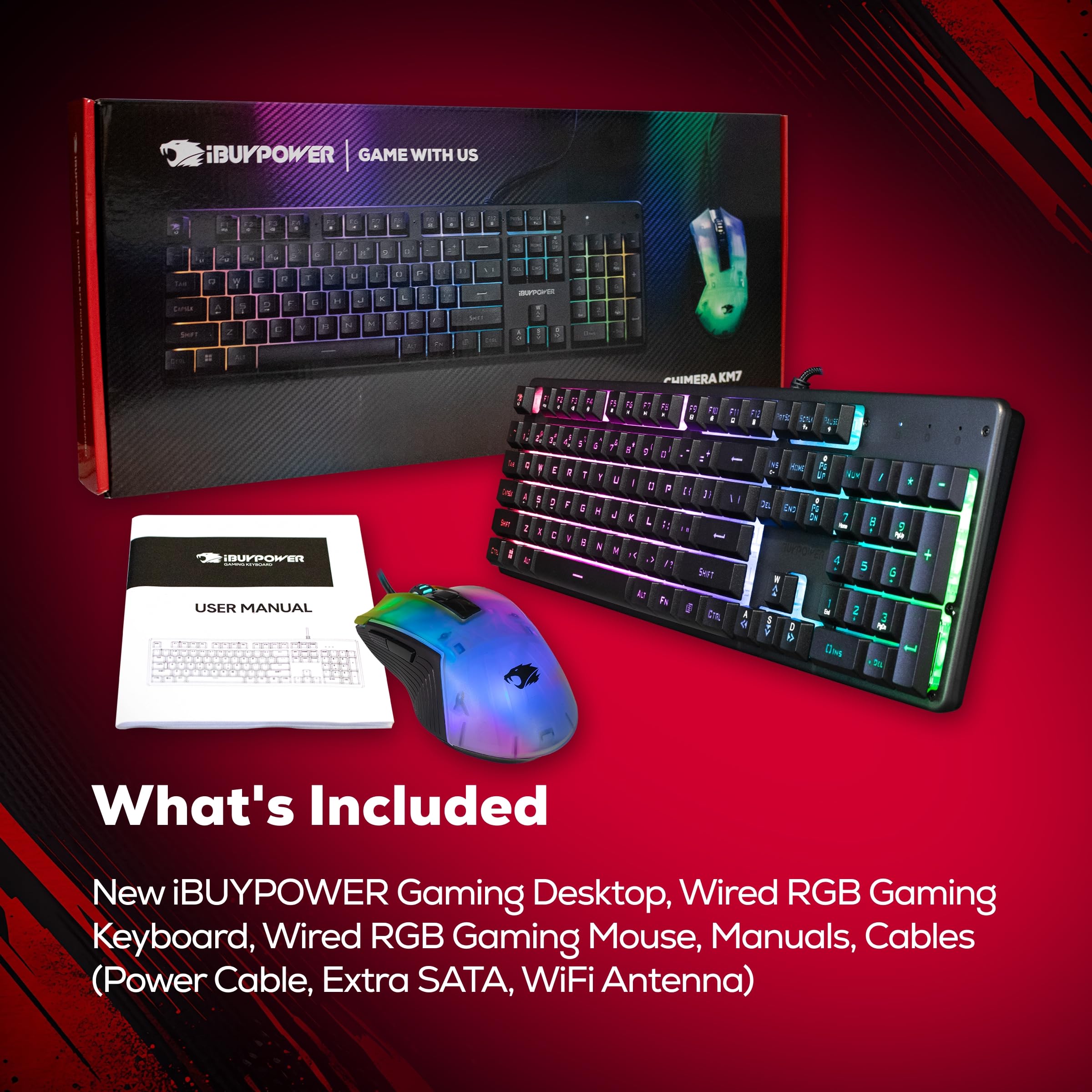 iBUYPOWER Element SE ESA5N3501 - Computer desktop AMD Ryzen 5 8400F, GPU NVIDIA GeForce RTX 3050 da 6 GB, RAM DDR5 da 16 GB, SSD NVMe da 1 TB, Windows 11 Home, tastiera e mouse per videogiochi