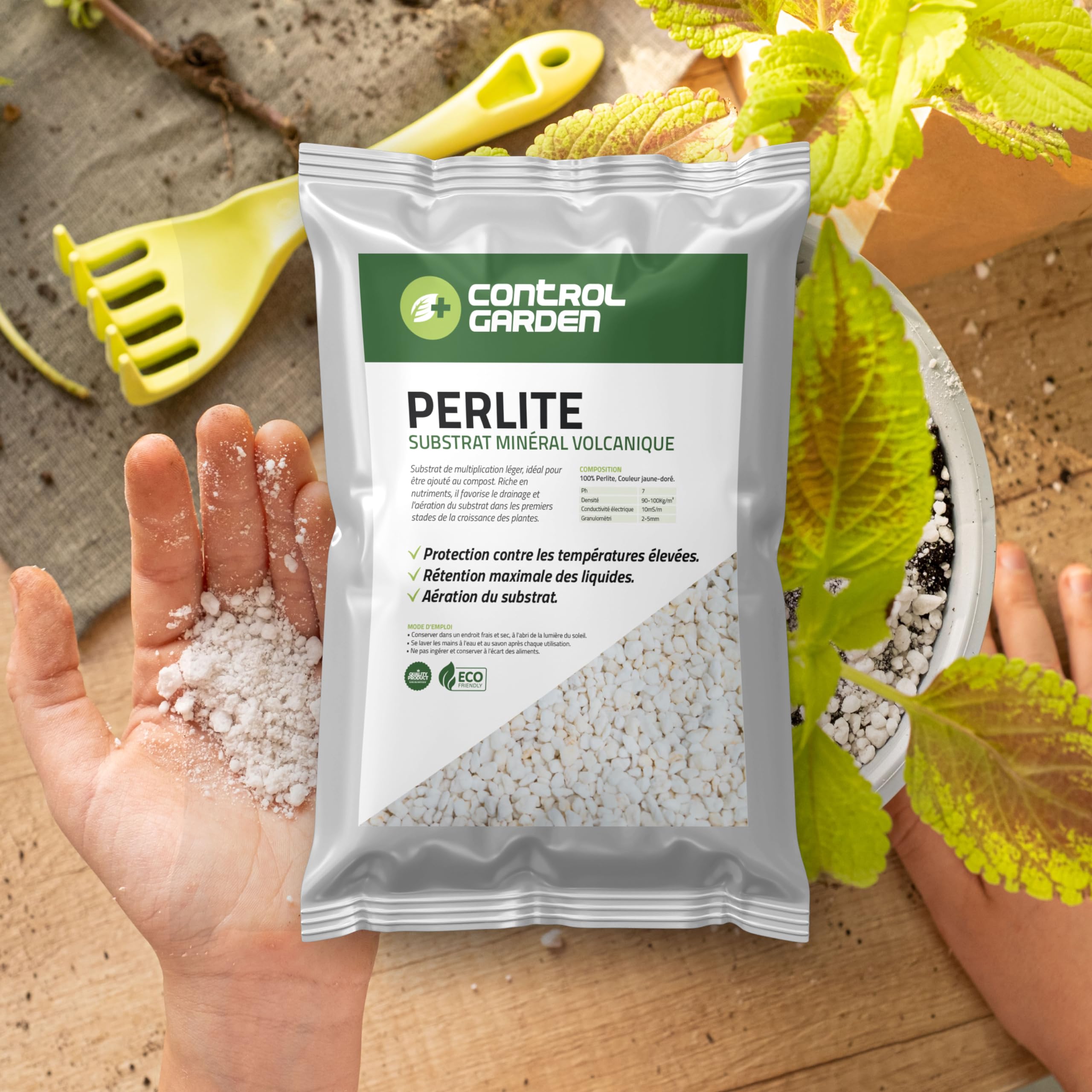 Control Garden Perlite 3L – Substrato Vulcanico Per Piante, Aerazione E Ritenzione Idrica, Per Coltivazioni Indoor E Outdoor, Prodotto In Spagna