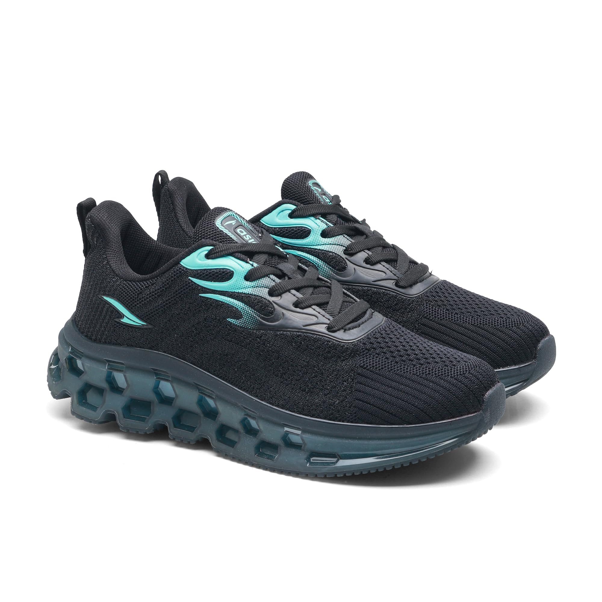 ASIAN Powerplay-29 Men's Running Shoes | Fire-Pattern Design with HexaFlow TPU Sole | Fish-Scale Yarn Upper Shoe | Premium Athletic Sporty Sneakers(Beigmustrd)-UK 10-image-33