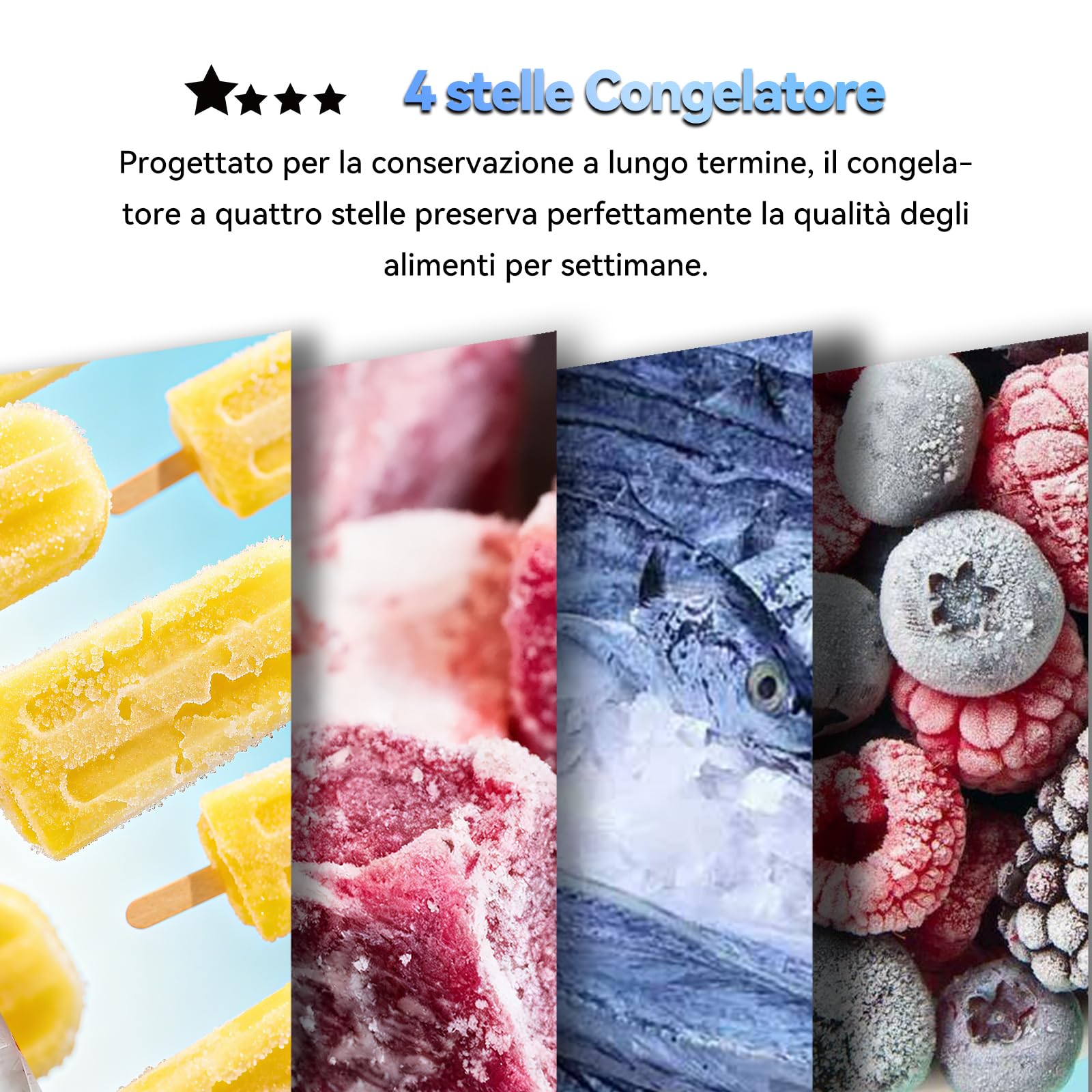 magictec Frigorifero a libera installazione con congelatore | 266 litri (192 l/74 l) | Combinazione frigorifero-congelatore | Low-frost | Illuminazione a LED | Bianco