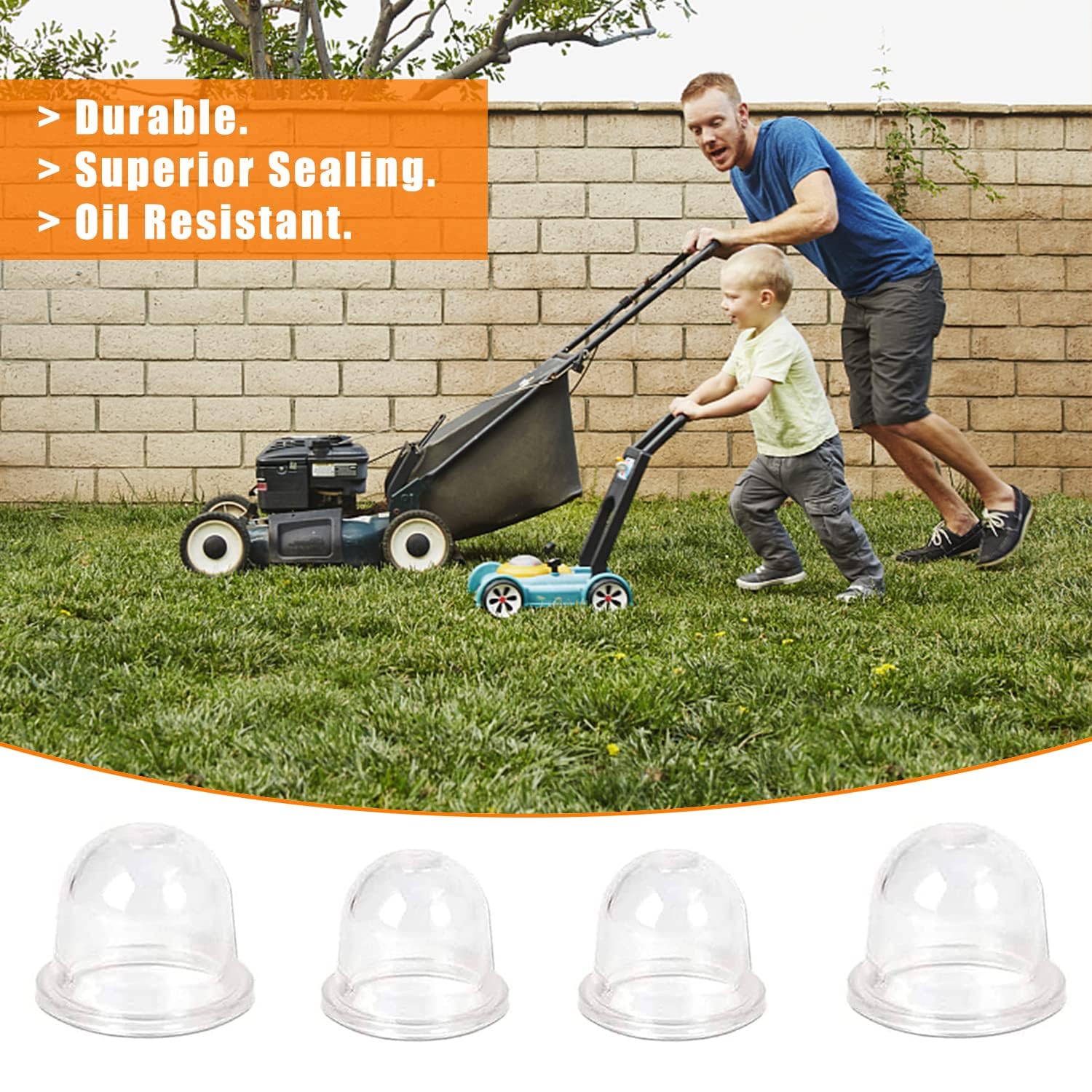 4 Pompette Carburante Universali 23mm - Primer Bulb Per Tosaerba, Motoseghe E Attrezzi Da Giardino - Foto 9