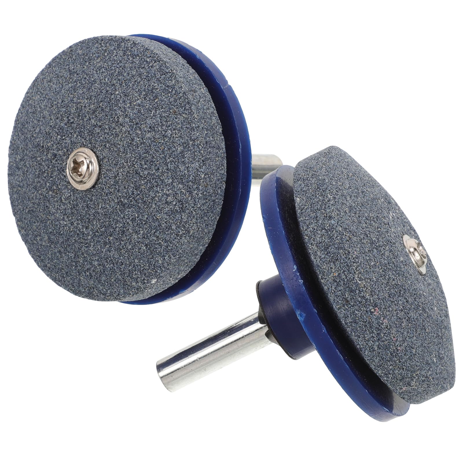 Cabilock 2pcs Wheel Stone Lawn Mower Blade Sharpening Stone Circular Sharpener Tool Industrial Grinding Tool Grinding Sharpener Round Sander Grinding Wheel Sharpen The Knife