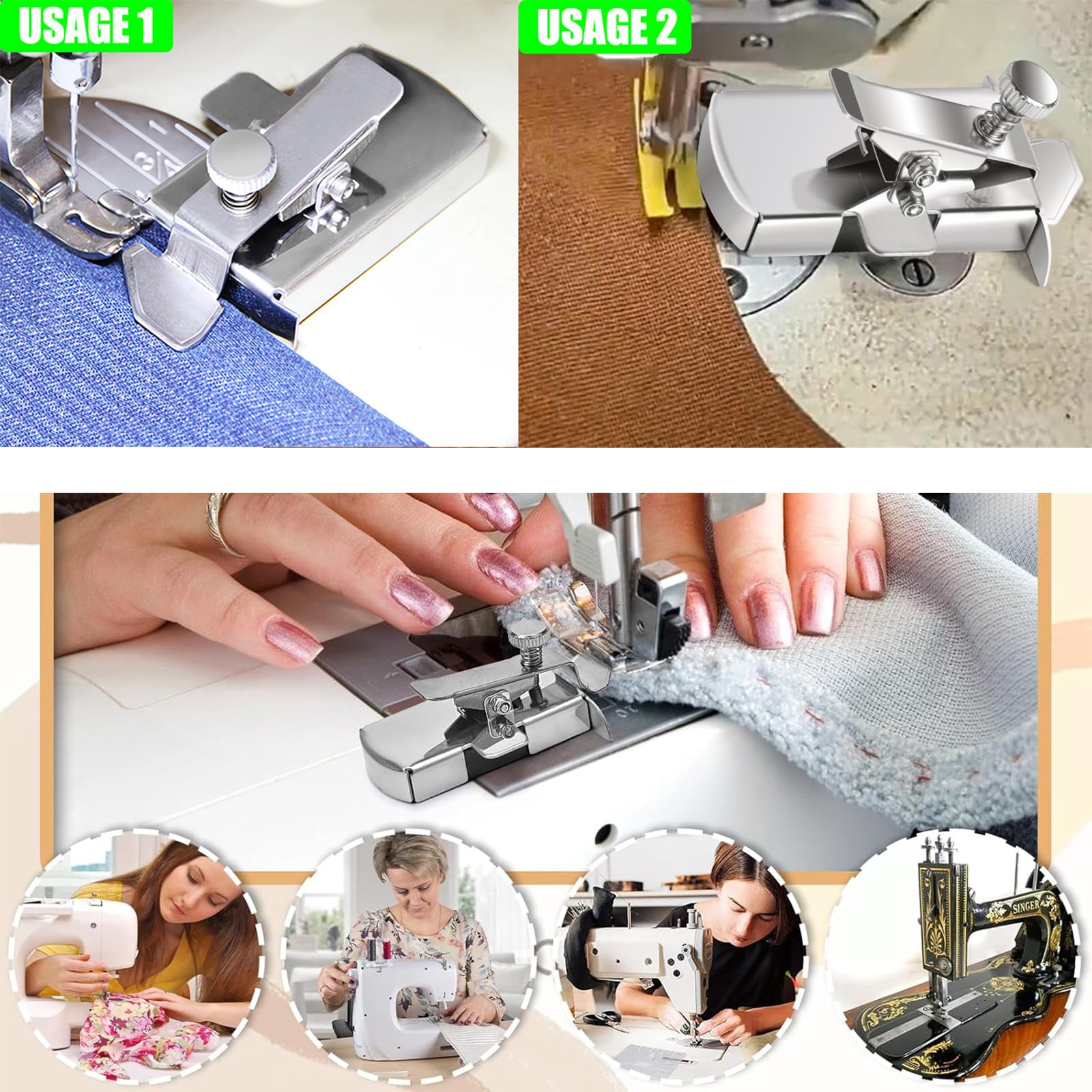 Gozaqe Magnetic Seam Guide,Sewing Gauge for Sewing Machine with Clip — Amazon image 6