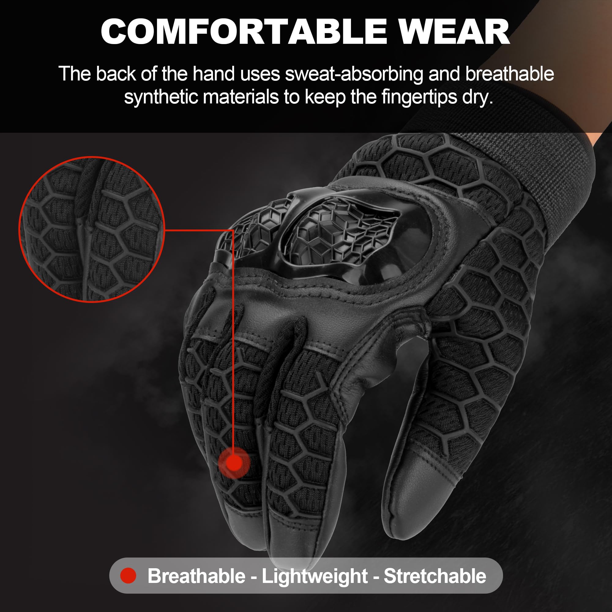 Motorcycle Gloves For Men Women Touchscreen Motocross Dirt Bike Riding Gloves All Finger With Carbon Fiber Protective Hard Knuckles Black Size Xxl Za2effd52789bf6d3dcf8z Motorcycle Gloves For Men Women Touchscreen Motocross Dirt Bike Riding Gloves All Finger With Carbon Fiber Protective Hard Knuckles Black Size Xxl Za2effd52789bf6d3dcf8z