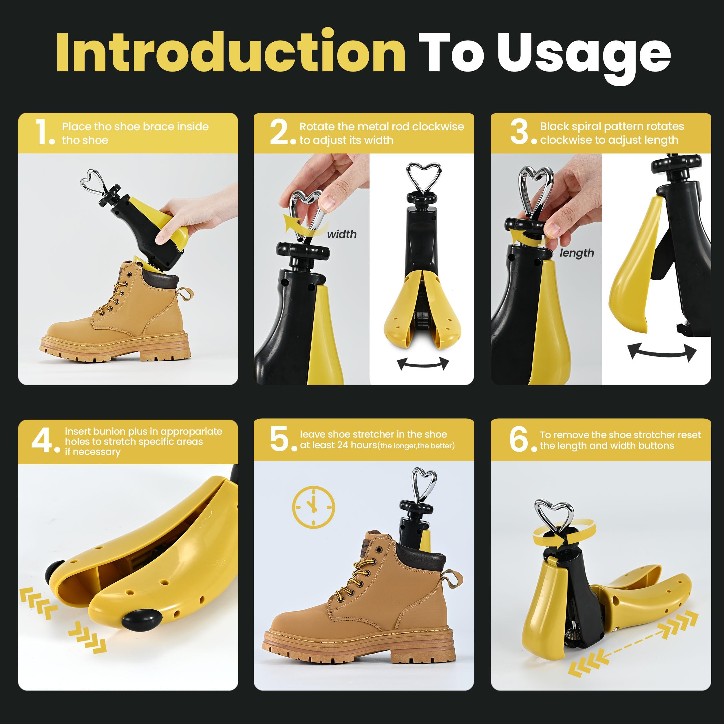 Estirador de zapatos para mujeres y hombres, estirador de botas para mujeres y hombres, expansor de zapatos, ancho de longitud elástica