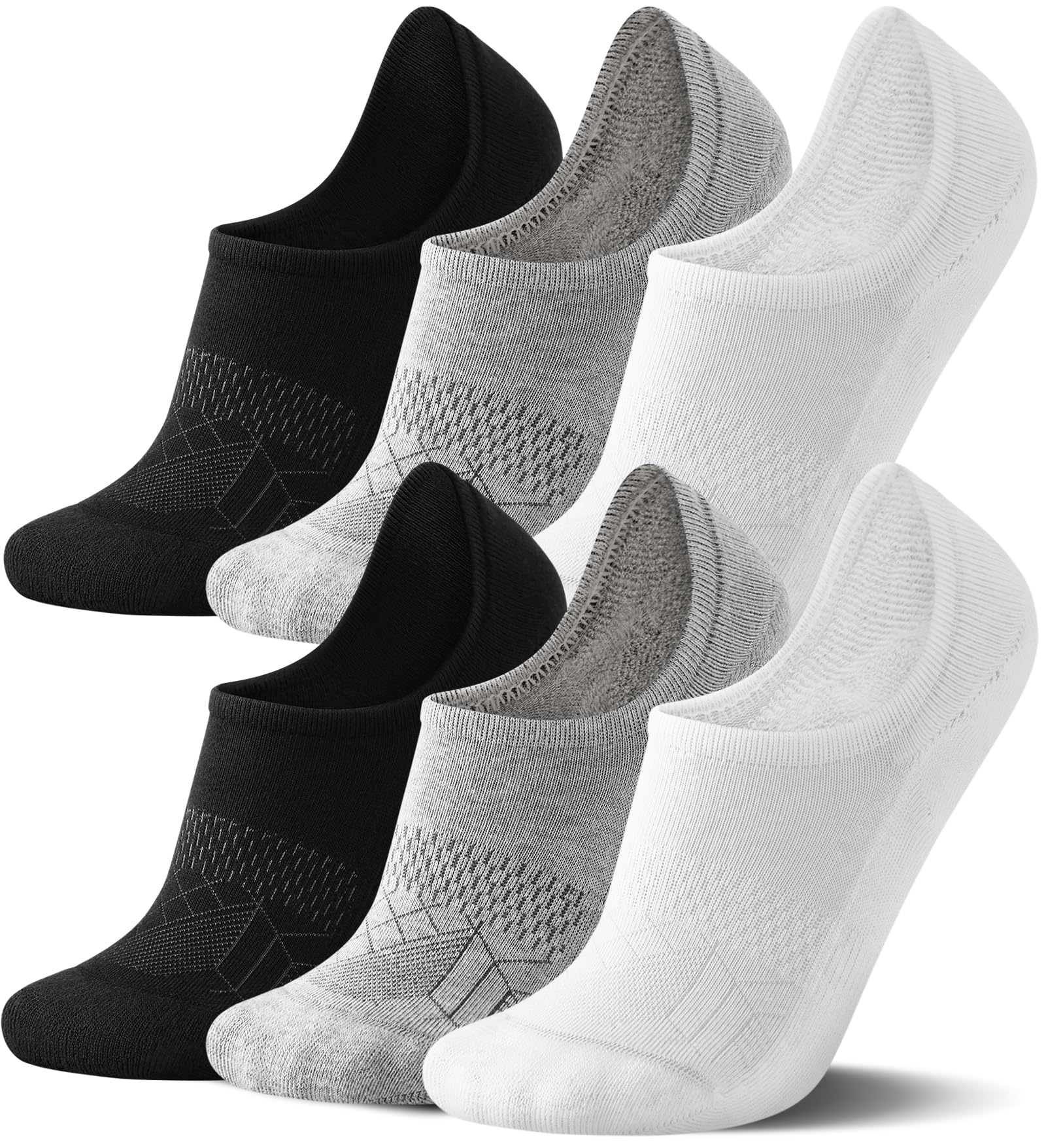 FITRELL No Show Socks Womens - Athletic Cushioned Low Cut Ankle Socks Invisible Non-slip Liner Running Socks