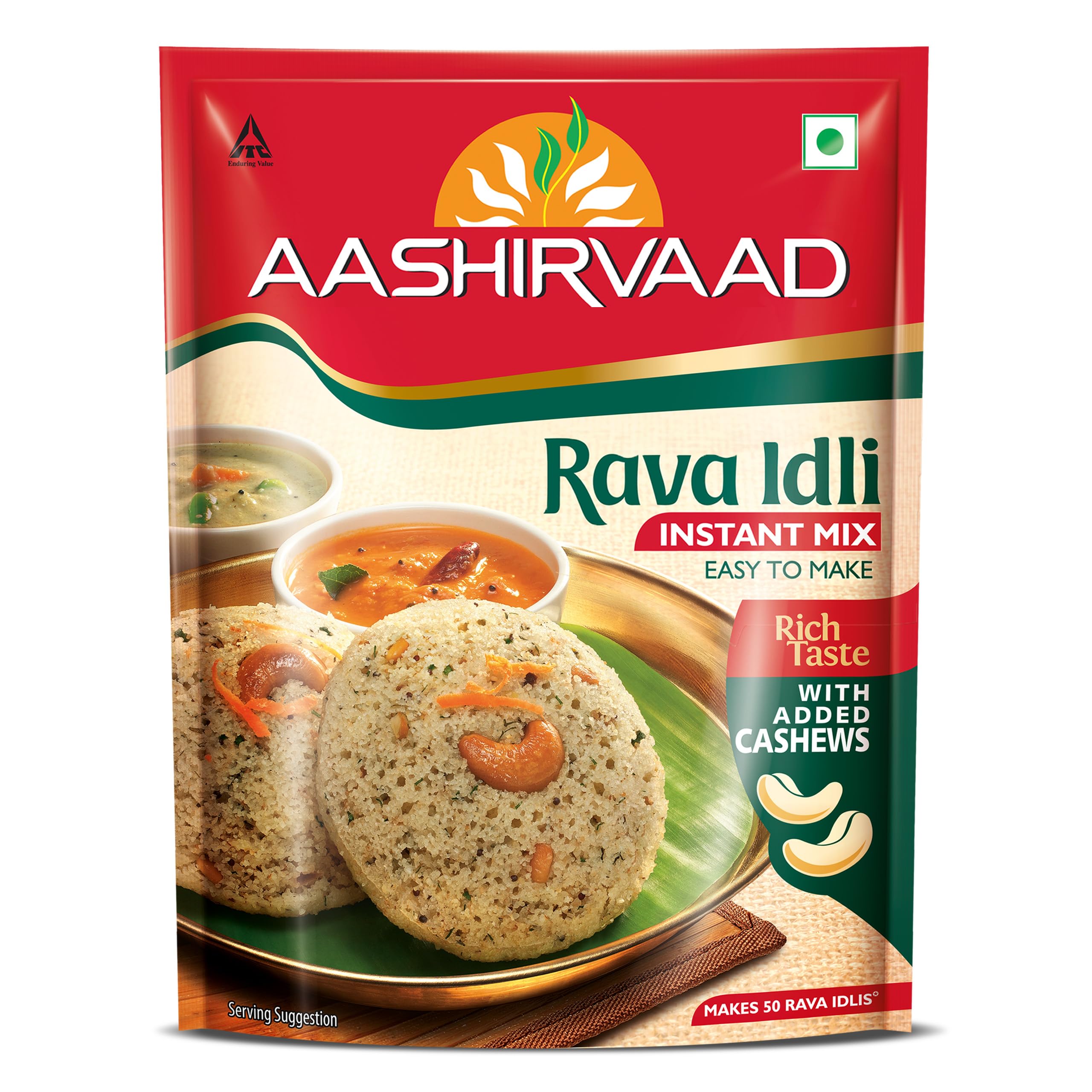 Rava Idli Instant Mix, 500g Pack, Easy to Make 50 Rava Idlis in 3 Steps