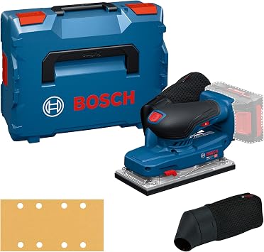 Bosch PRO 18V System Cordless Orbital Sander GSS18V-18 (incl. dust Bag, Hole Punch, L-BOXX 162)
