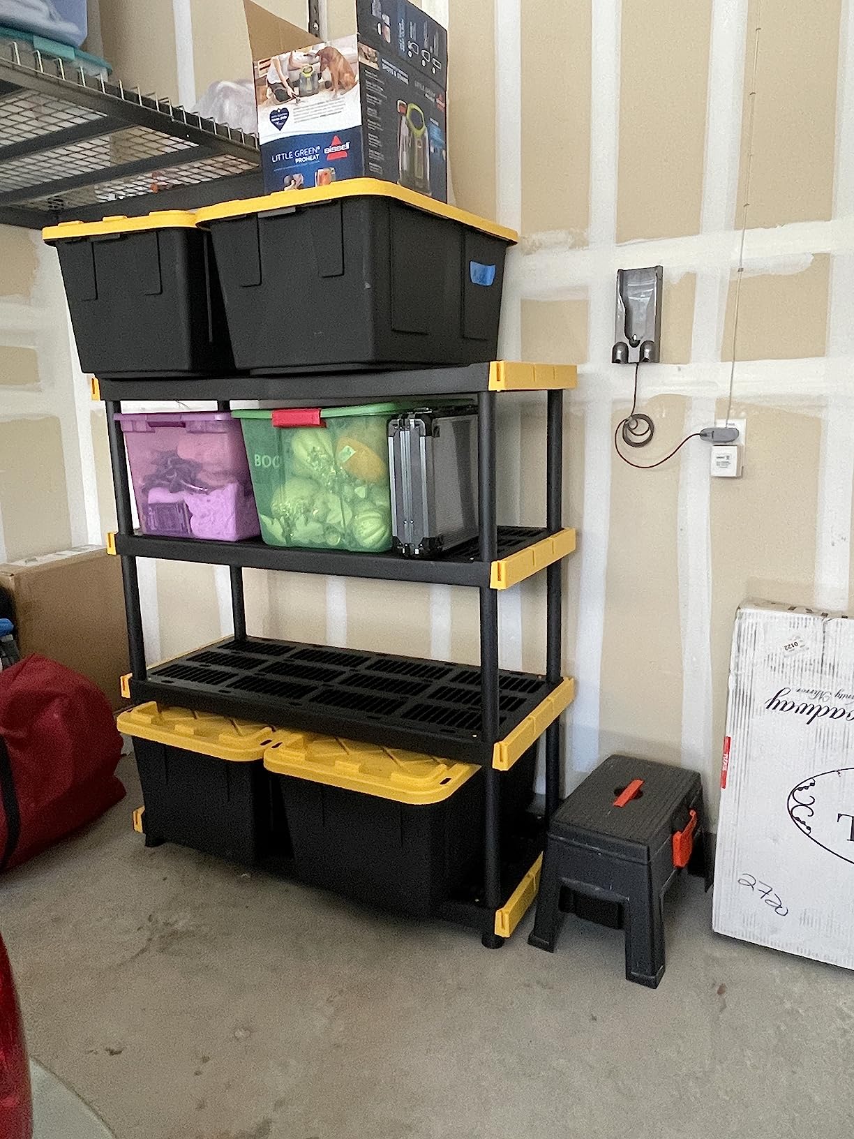 17/mo Finance Original Black & Yellow 4Tier Storage Shelving Unit