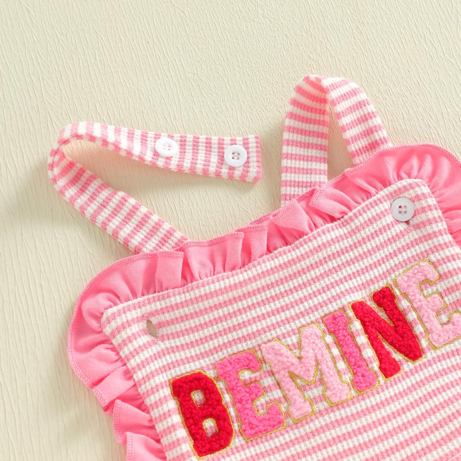 Toddler Baby Girl St Patricks Outfit Lucky Charm Romper Jumpsuit Shamrock Sleeveless Flared Overalls Bell Bottoms - Image 4