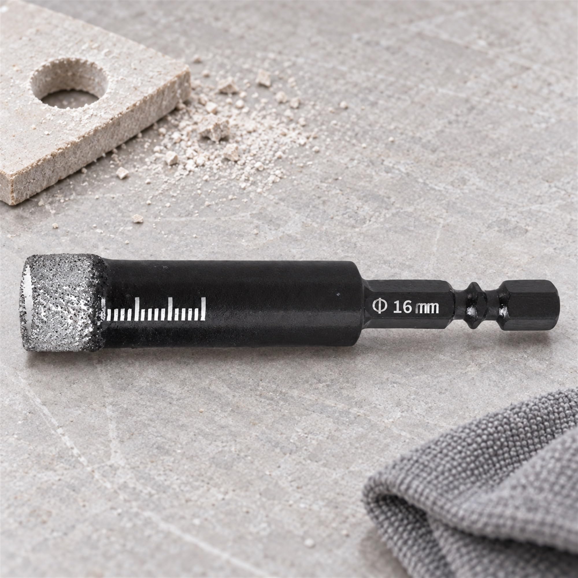 Diamond Dry Drill Bit for Tile, Ceramic and Stone Drilling, Hole Making Accessory for Everyday Renovation Projects