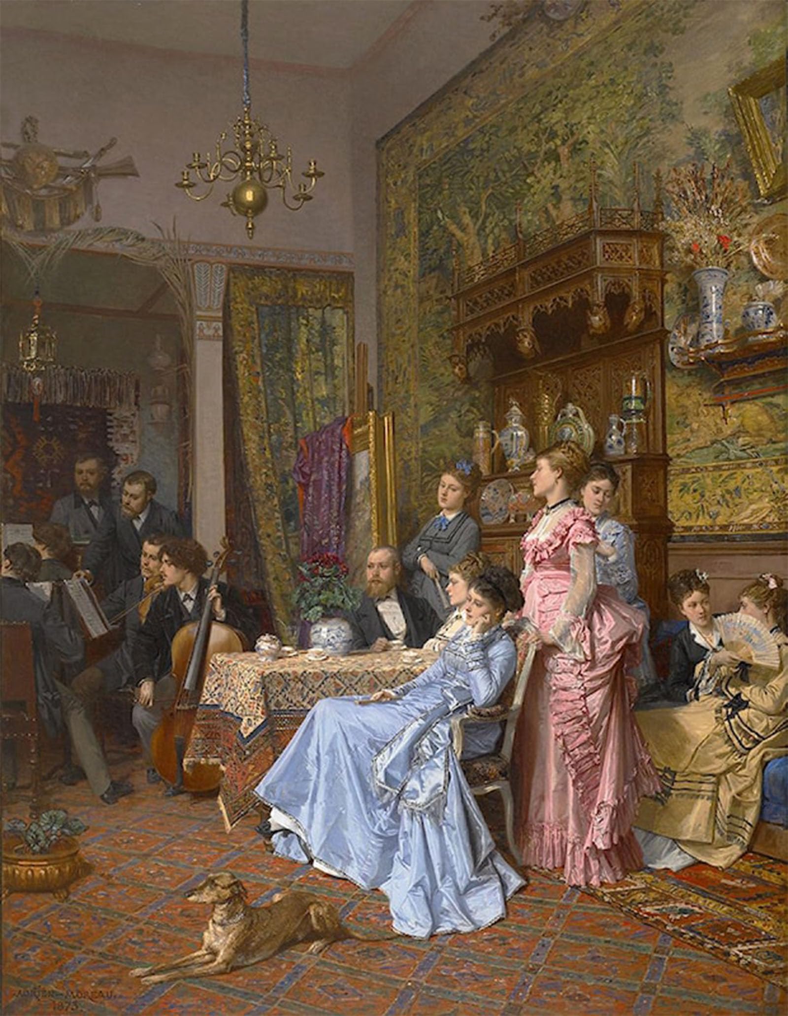 POSTERIIk Vintage Print Pop Art Landscape Artwork the Concert by Adrien Moreau Art Prints for Office Home Decor 60x90cm