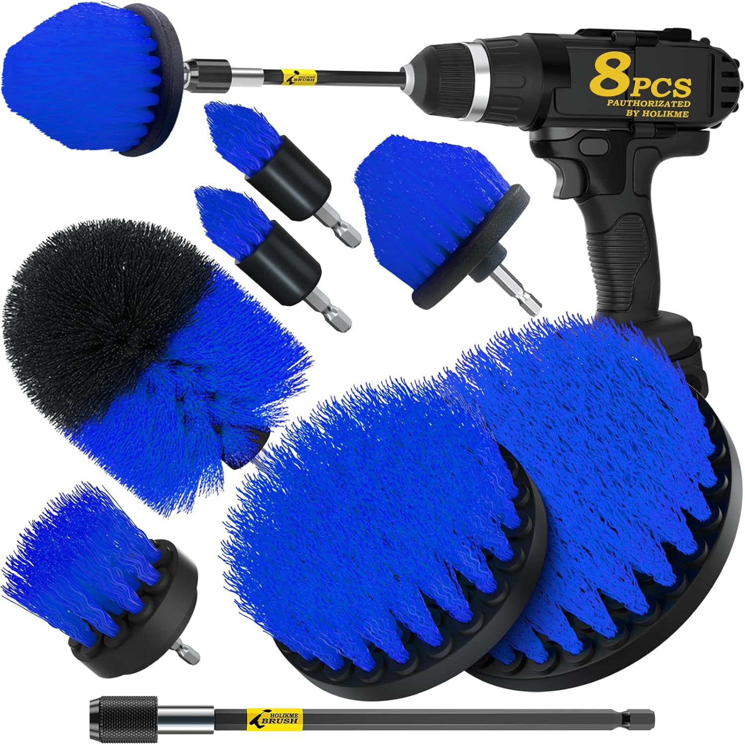 Holikme Drill Brush Power Scrubber Cleaning Brush Extended Long