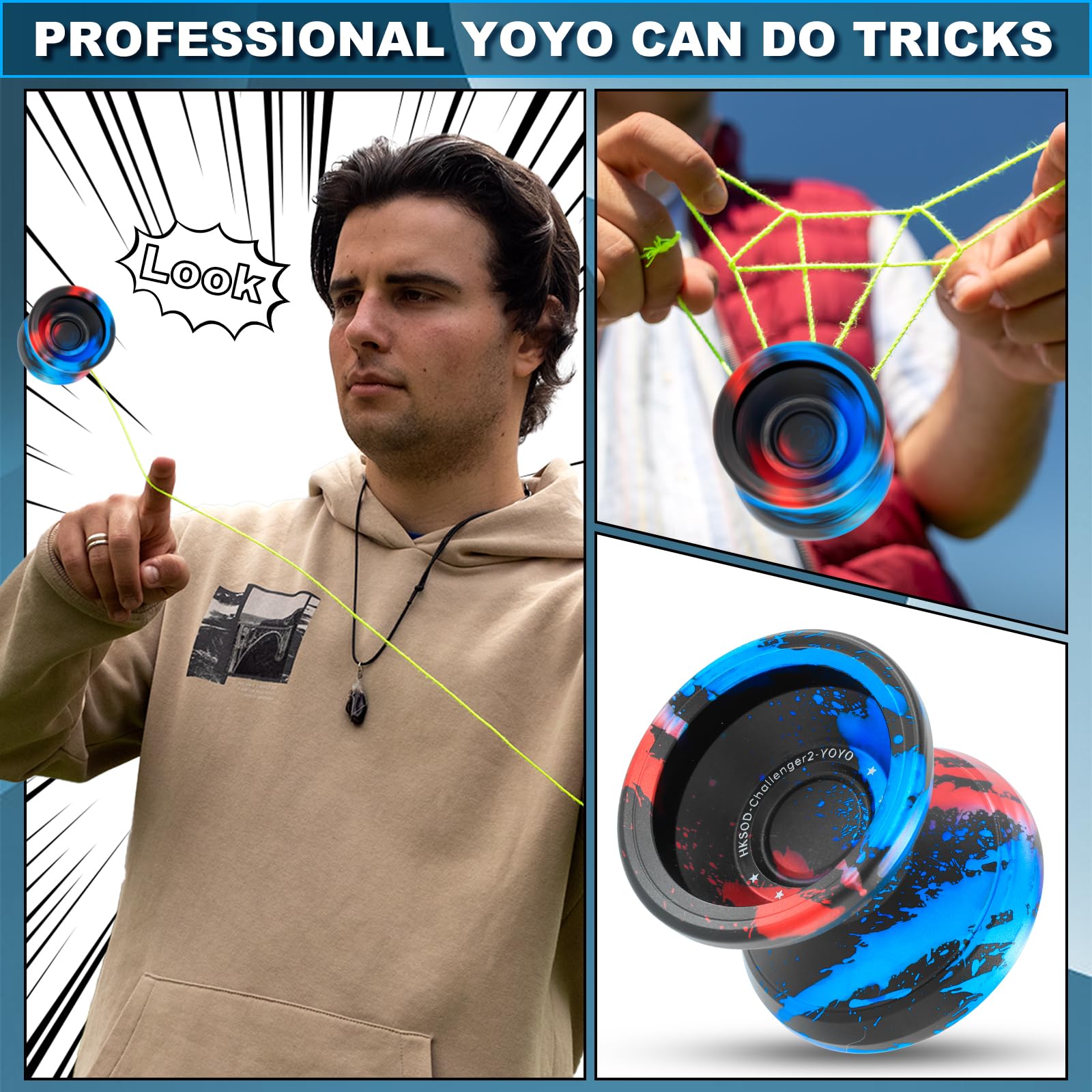 Amazon | HKSOD yoyo ハイパーヨーヨー プロフェッショナル