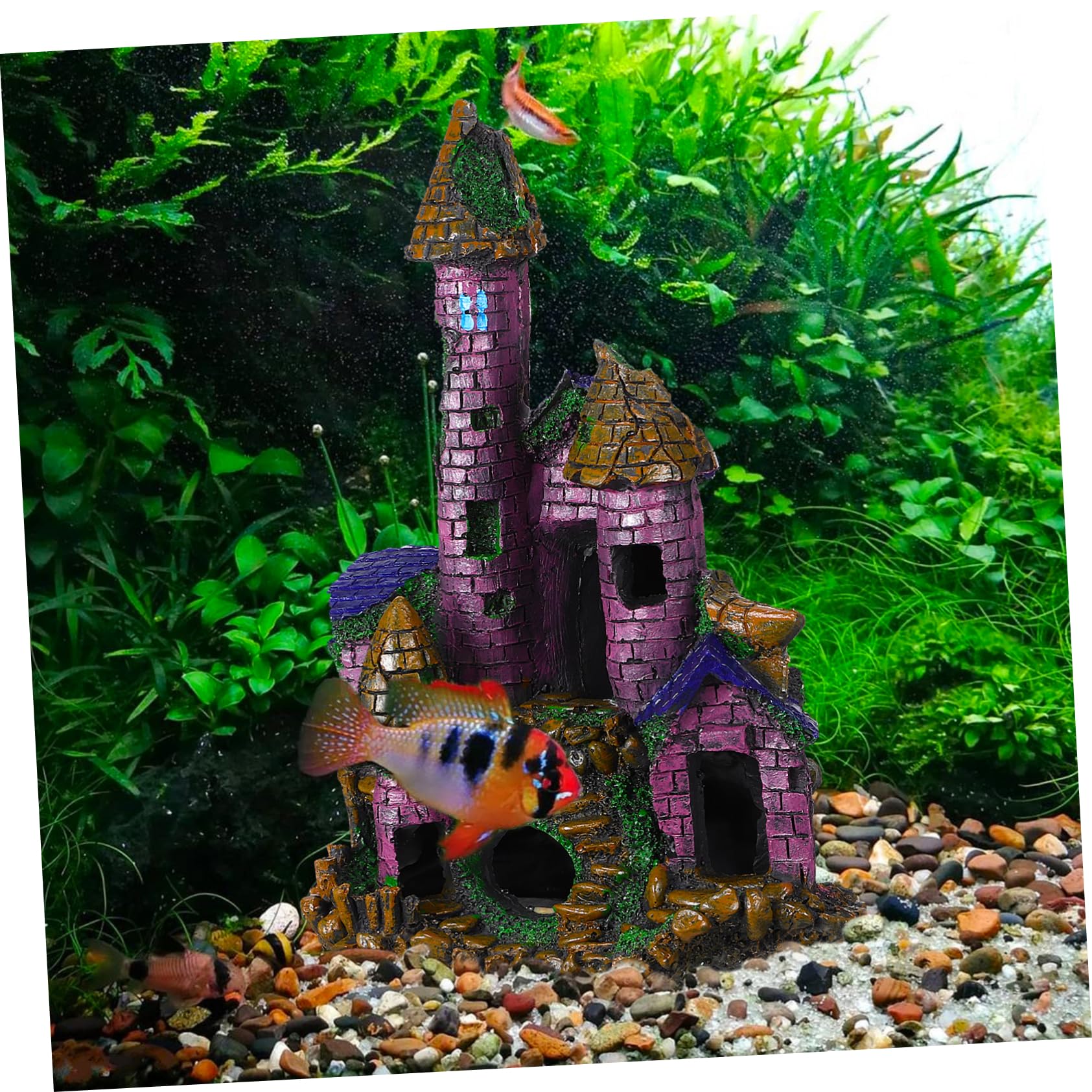 OUNONA Décoration de Résine pour Aquarium Ornement Aquatique Unique Médiéval pour Réservoirs de Poissons pour Halloween Autres Décors