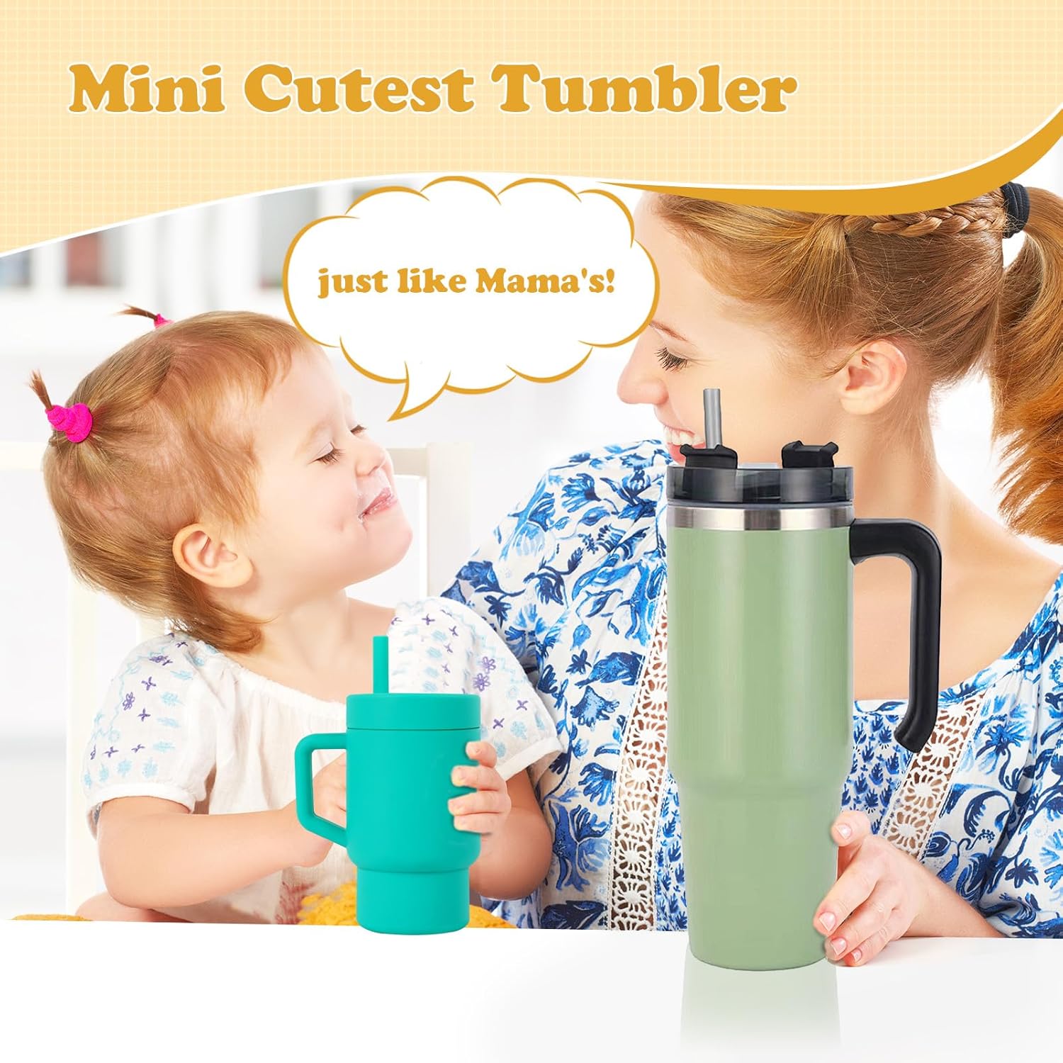 Kids 9OZ Tumbler with Straw Lid and Handle for Toddlers, Encourages Hydration, Easy to Clean, 9 fl. oz - Image 3