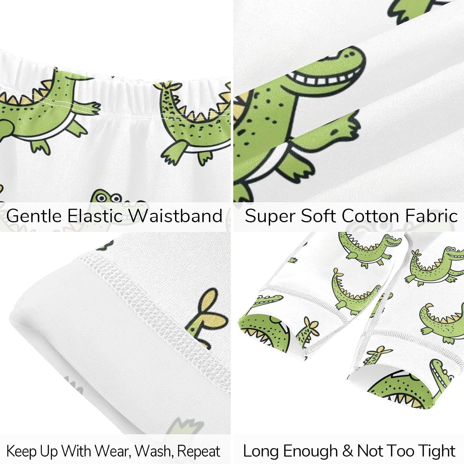 vvfelixl Baby Clothes Crocodile Wave Hello Baby Bodysuits Set Unisex Short Sleeve Babys Pants Sets 0-3M