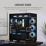 CORSAIR 3500X Mid-Tower ATX PC Case – Panoramic Tempered Glass – Reverse Connection Motherboard Compatible – No Fans Included – Black - 2