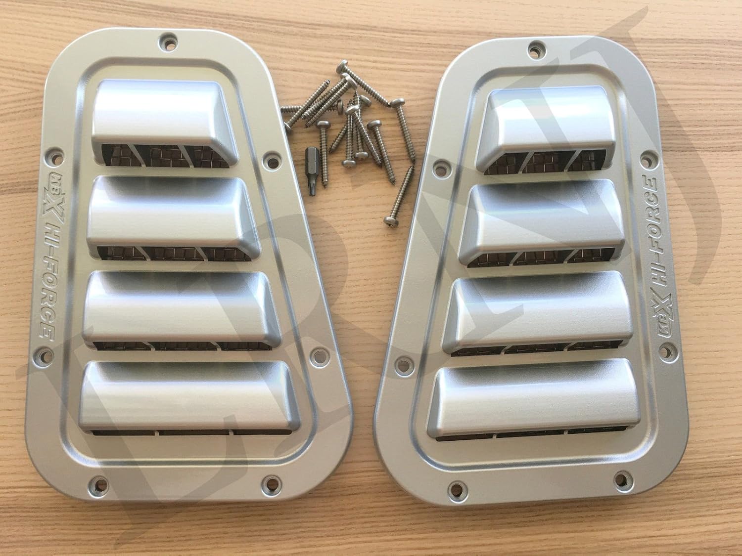 KBX HI-FORCE WING TOP AIR INTAKE SET OF 2 COMPATIBLE WITH LAND ROVER DEFENDER 90/110 /130, PART KBX5201