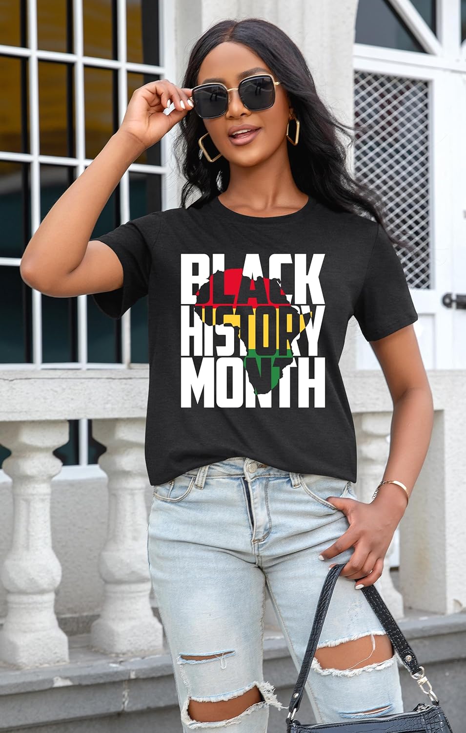 Black History Shirts Women Black History Month Graphic T Shirt Casual African American Short Sleeve Tee Tops - Image 4