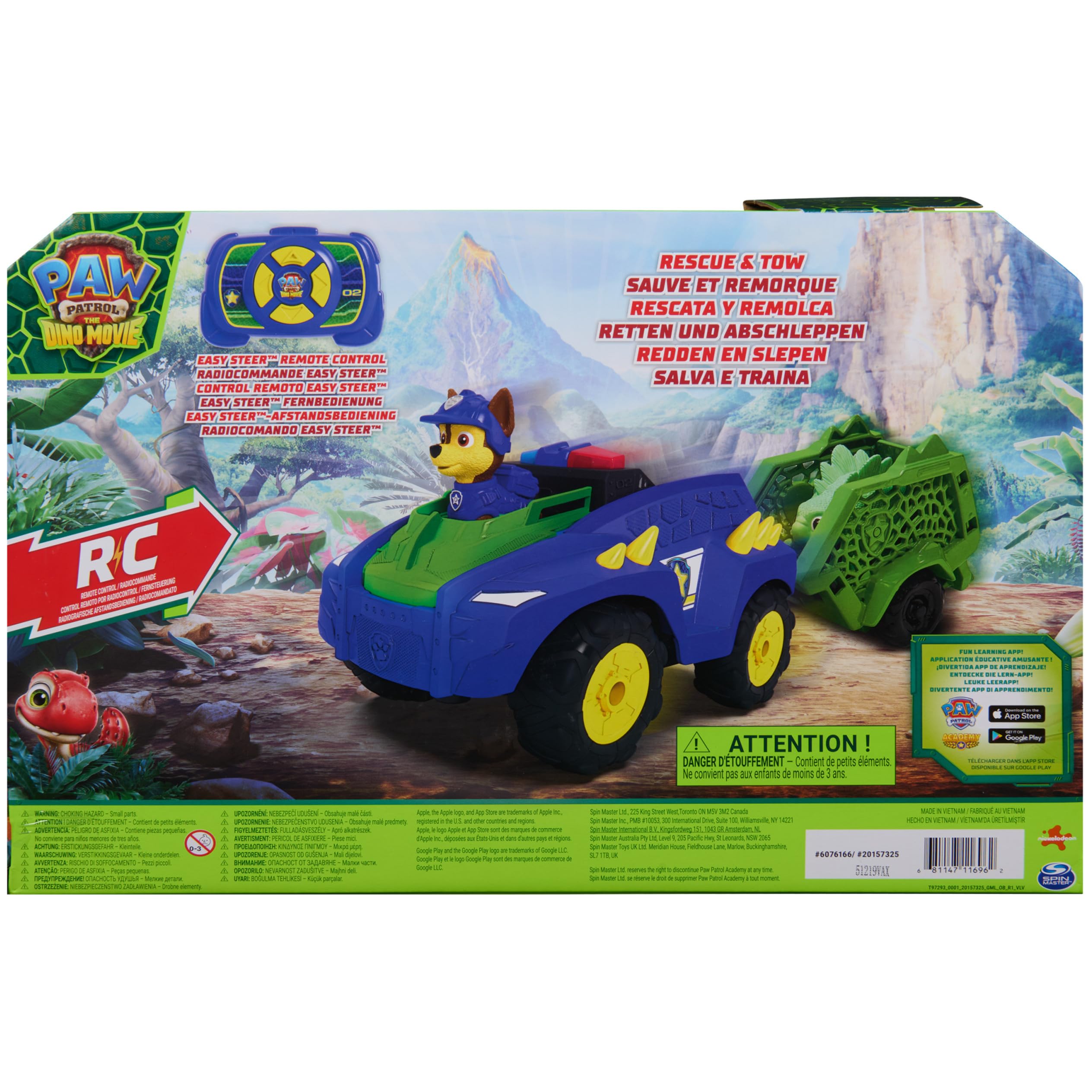 Psi Patrol: Film Dino - Zdalnie sterowany pojazd Chase'a