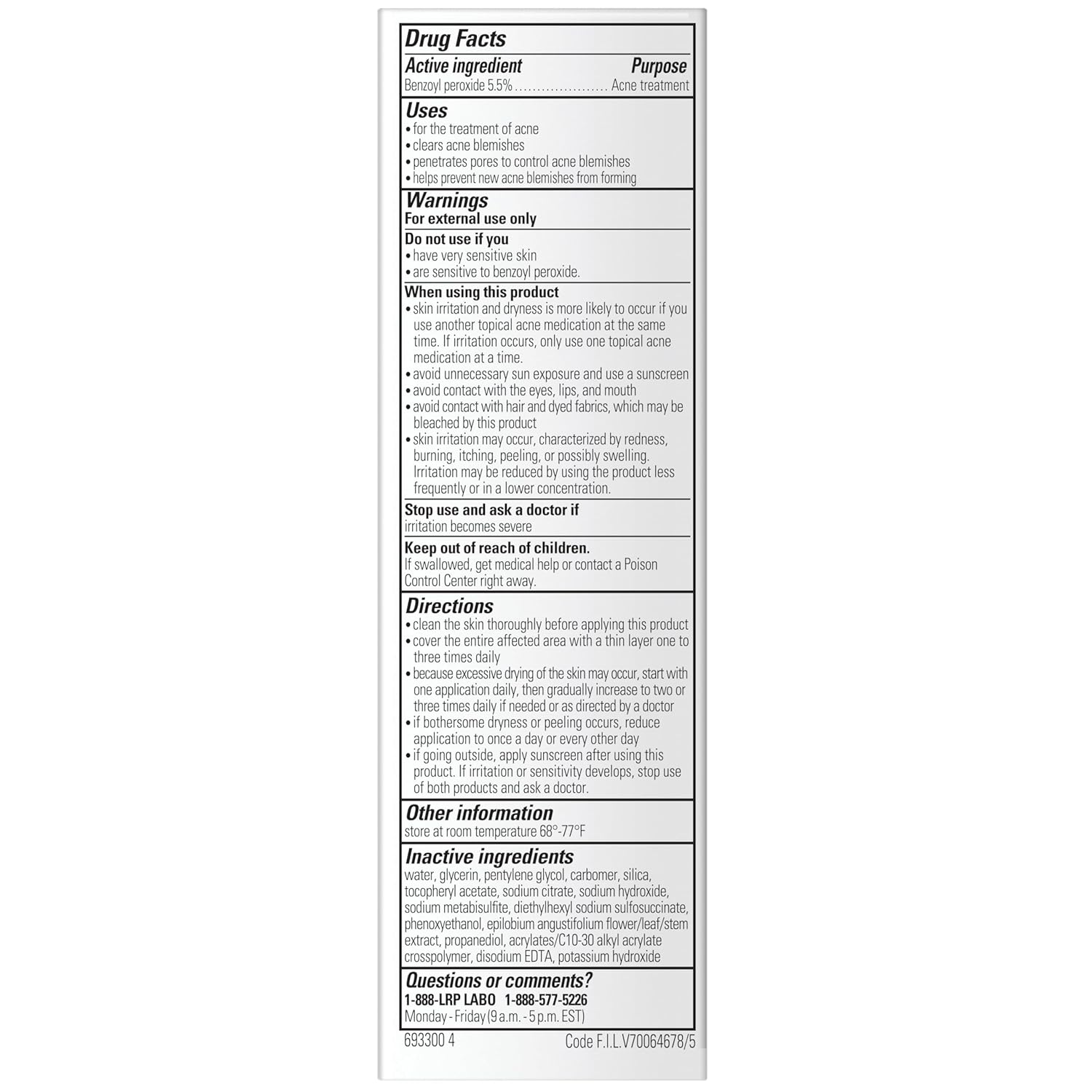 La Roche-Posay Effaclar BPO Multi-Target Acne Treatment with 5.5% Micronized Benzoyl Peroxide, Acne Cream for Face, Targets Oily Skin, Blackheads & Prevents Pimples, Dermatologist Recommended, 20ml - Image 9