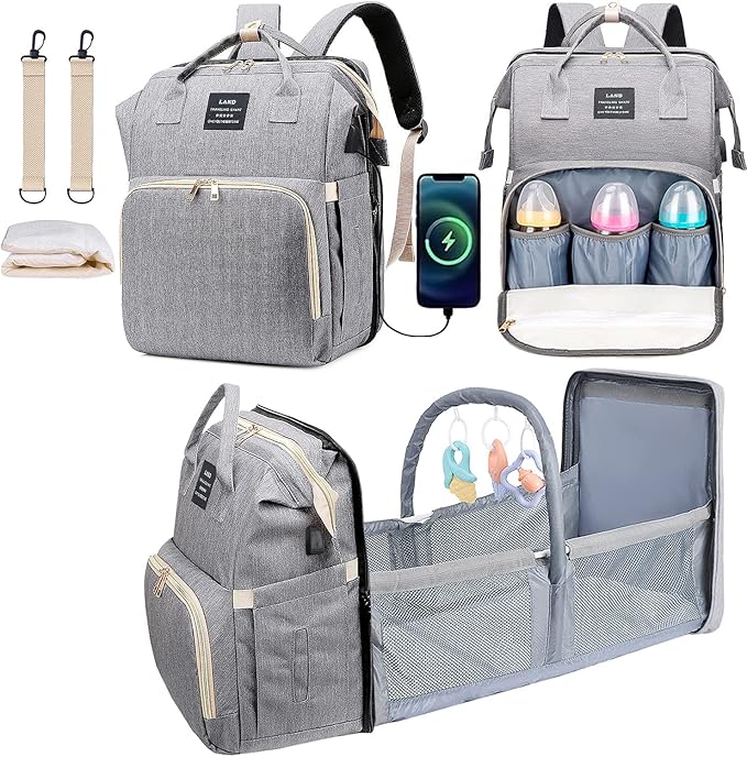 DMG Diaper Bag Backpack, Baby Bag Diaper Bag with Changing Station