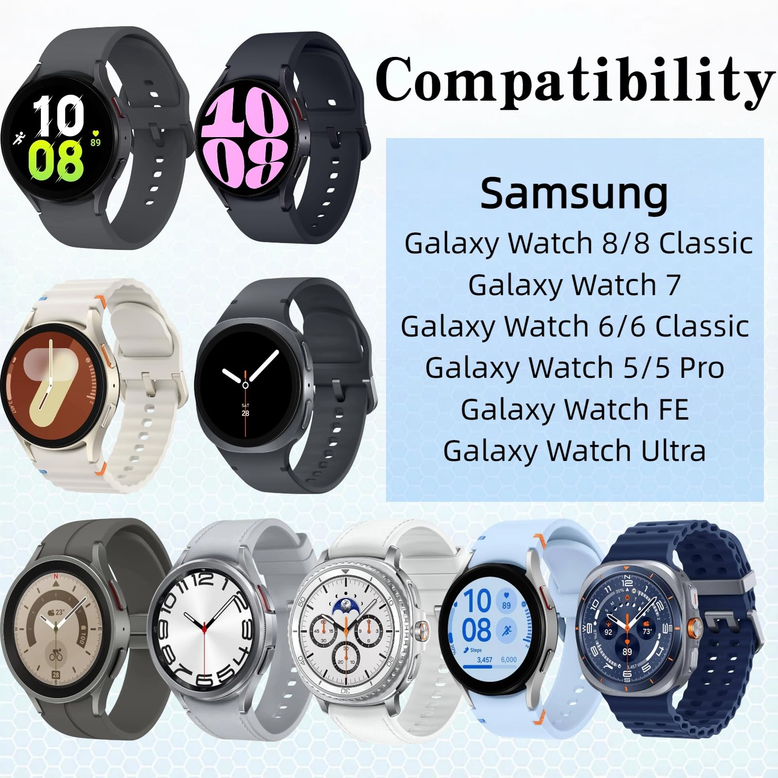 Amazon.co.jp: Samsung Galaxy Watch 8/8 Classic/Ultra/7/6/6 Classic 