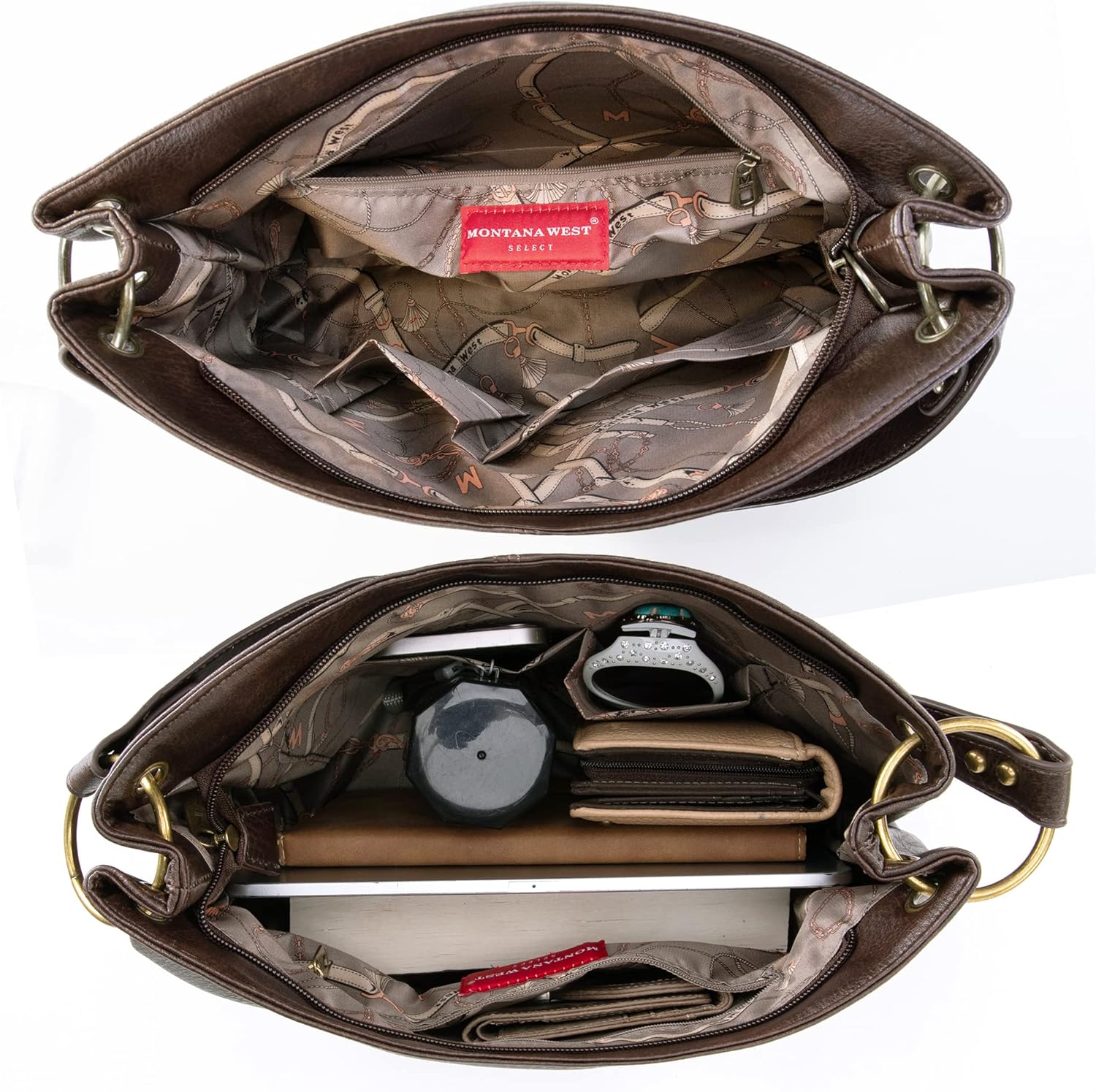 Montana West Hobo Bag for Ladies Shoulder Handbags with Back Pocket | Purses, with Zipper, Purses, with Zipper - Image 7