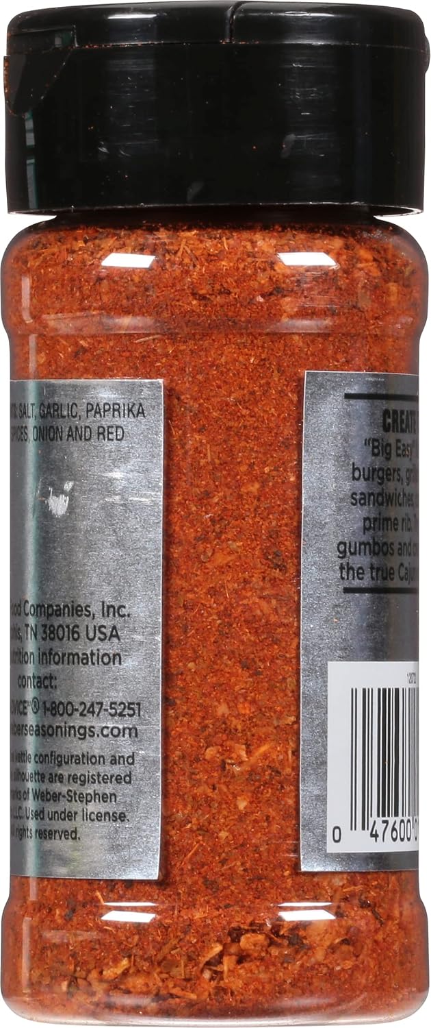 Weber N'Orleans Cajun Seasoning, 2.75 Ounce Shaker (Pack of 2) image 4