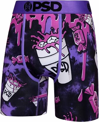 PSD Underwear Mens Boxer Briefs - Food & Drink, Standard Length Packs and Singles, Soft & Breathable Boxer Briefs for Men