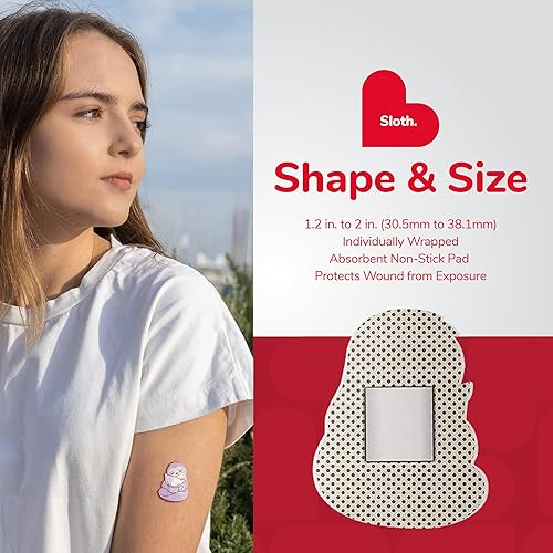 Miniatura 10 de BioSwiss Vendajes, vendaje autoadhesivo en forma de dinosaurio, cuidado de heridas estériles sin látex, 50 unidades